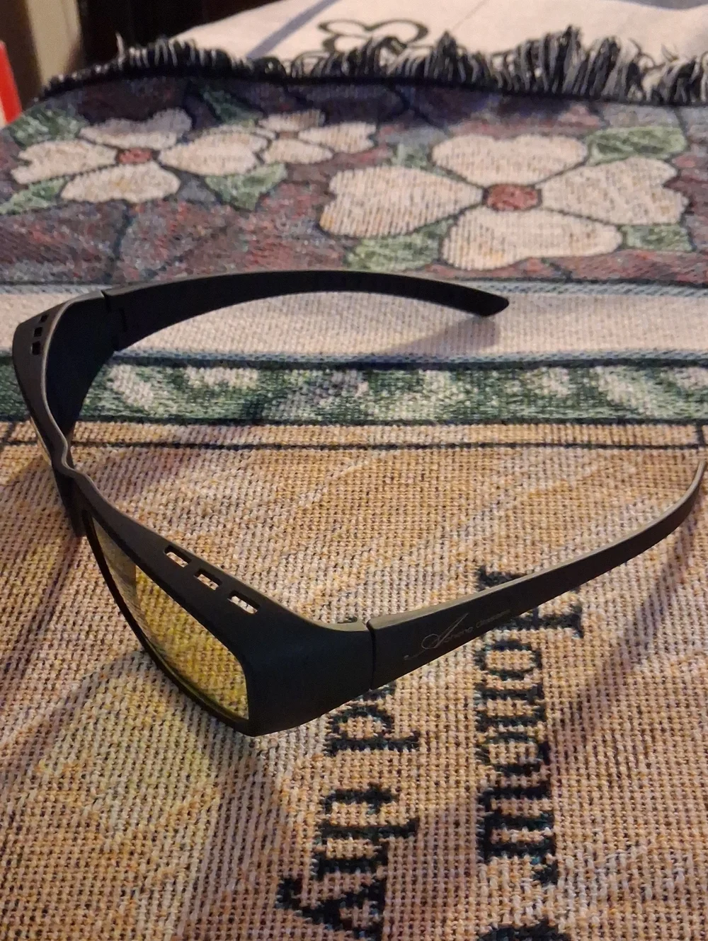 Black Sunglasses with Yellow Lenses - Unbranded